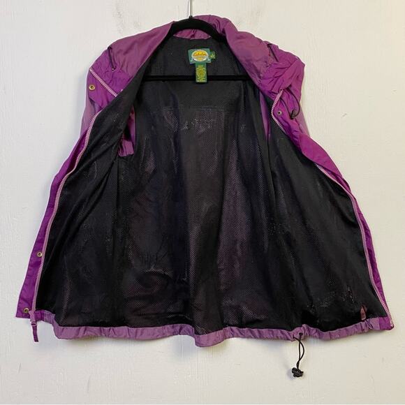 Cabela's Purple Full Zip Mesh Lined Hooded 100% Nylon Jacket Size Small - Picture 7 of 9